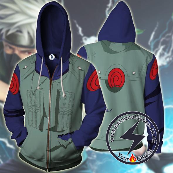 Naruto - Ninja Kakashi Zip Up - Hoodies Jackets